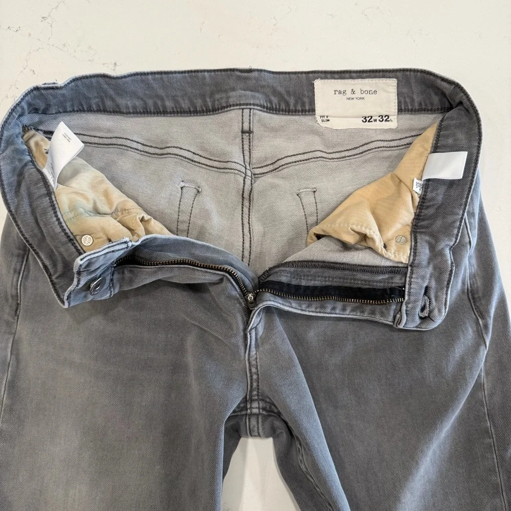 Rag & Bone Men’s Fit 2 Slim Fit Gray Jeans 32x32